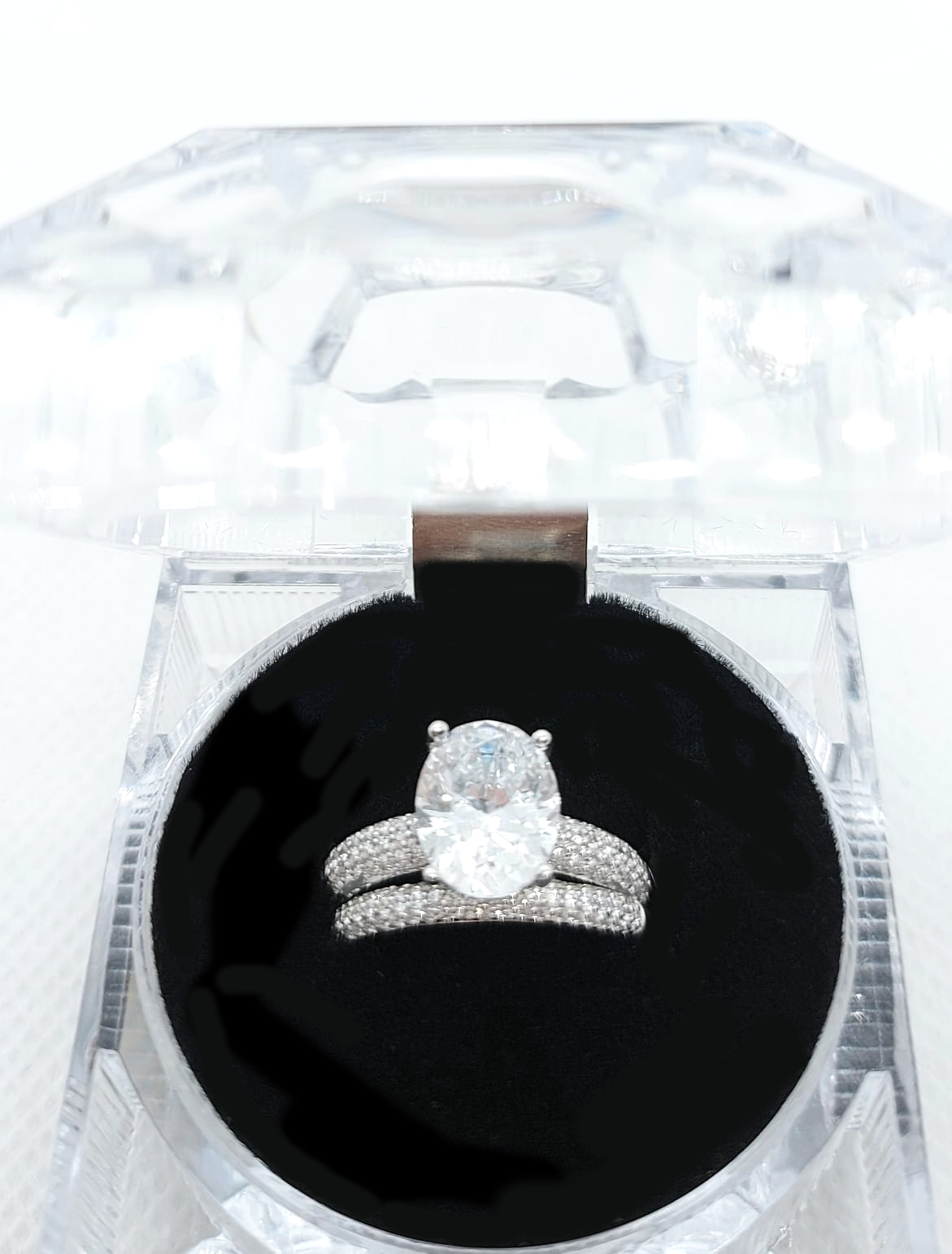 2PC Silver Wedding Ring